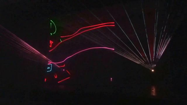 Laser show for the 70th anniversary of the Kaliningrad region смотреть онлайн