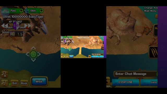Animal Sim Online Big Cats 3D wall jumping glitch. смотреть онлайн