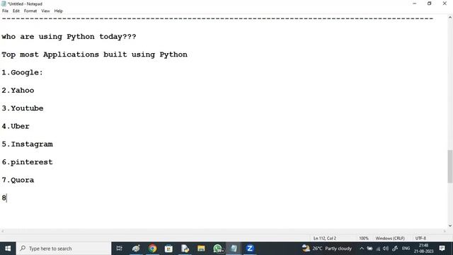 PYTHON tutorials || Demo - 1 || by Mr. Vijay On 21-08-2023 @9PM IST смотреть онлайн