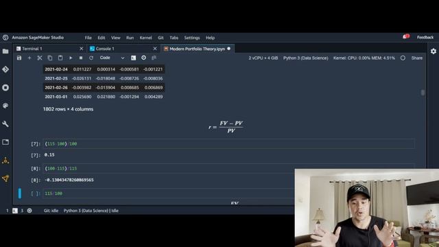 Arithmetic vs Log Stock Returns in Python? смотреть онлайн