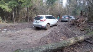 Покатушки по бездорожью Ford Kuga против Renault Duster 7 марта 2020г.