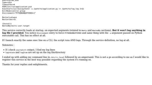 DevOps & SysAdmins: Systemd python script won't log (buffer cause)? смотреть онлайн