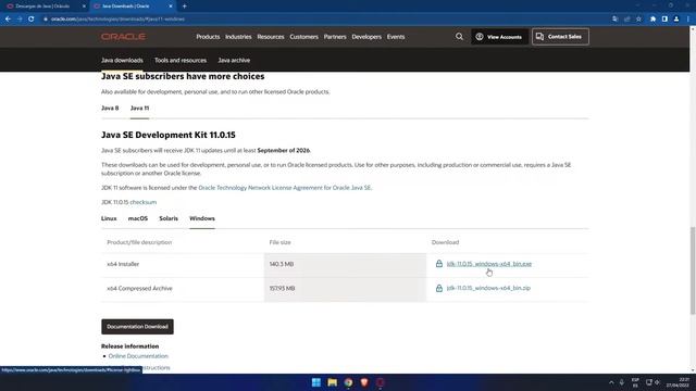 Instalar JDK 11 en Windows 11 смотреть онлайн