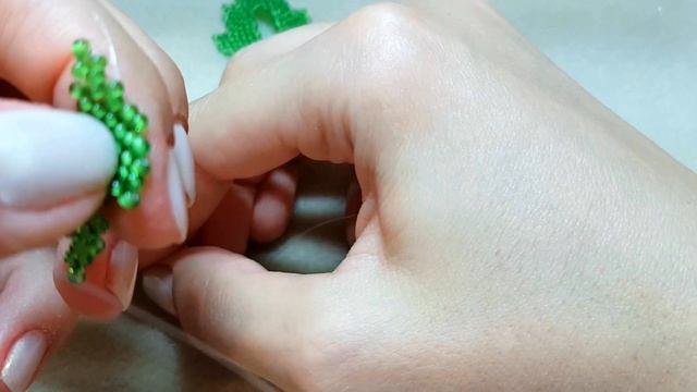 Beaded Necklace with Daisies/Beaded necklace with flowers/Колье из бисера с ромашками/2 смотреть онлайн