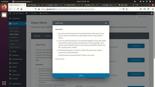 UnCode WordPress Theme Installation and Demo Import смотреть онлайн
