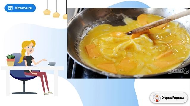 Болтунья с сыром. Простой рецепт смотреть онлайн