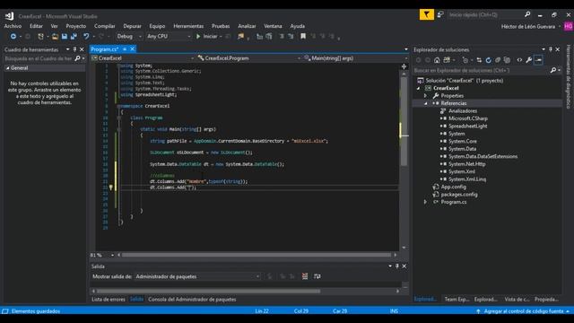 Crear archivo de Excel en C# .Net sin utilizar Librerías de office | spreadsheetlight | смотреть онлайн