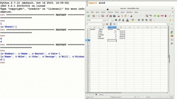 How to read .xls (Excel) files with Python - Tutorial