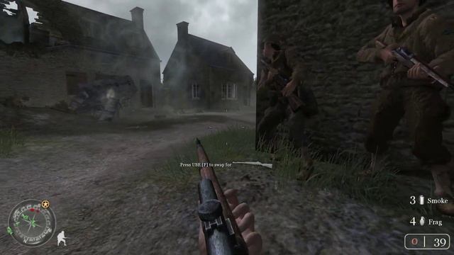 Call of Duty 2,walktrough on Veteran, part 17 - The Battle of Pointe du Hoc смотреть онлайн