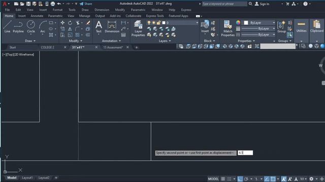 How To Draw 32'x41' 2D House Plan In AutoCAD | AutoCAD Tutorial For Beginners | Part-2 смотреть онлайн