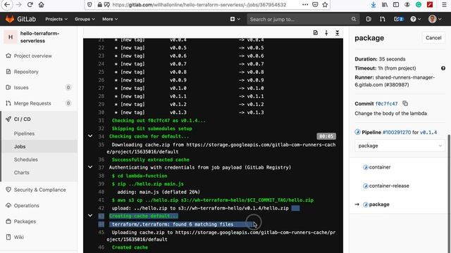 Hello Terraform Serverless using GitLab, Terraform and AWS смотреть онлайн