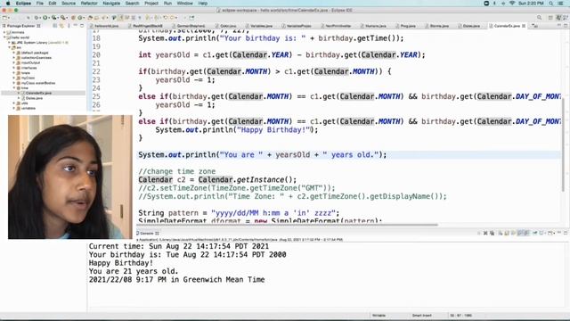 Calendar Class In Java + How To Change the Time Zone! смотреть онлайн