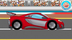 Гоночная машинка. Раскраска для детей