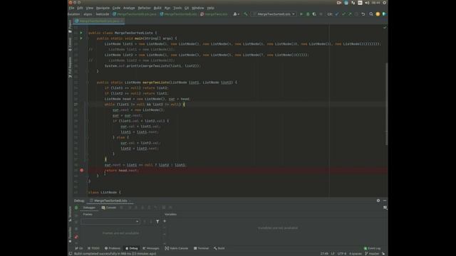 Merge Two Sorted Lists #leetcode смотреть онлайн