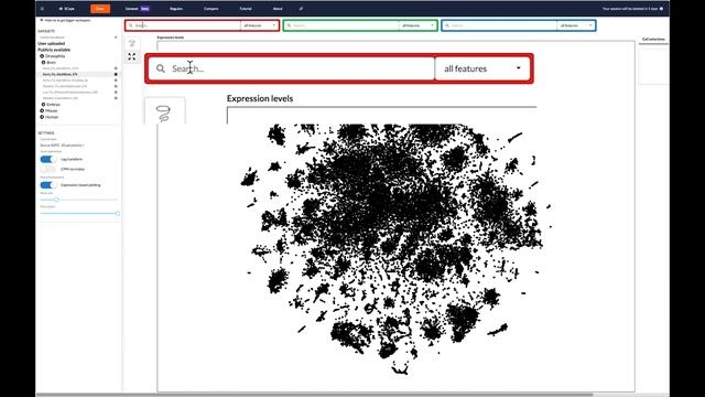 SCope Tutorial 1 - Selecting a Dataset, tSNE coordinates and genes смотреть онлайн