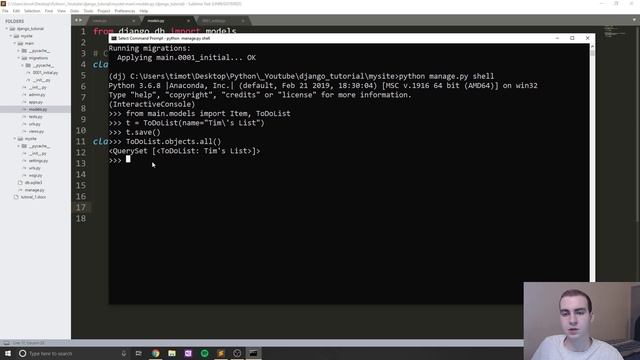 Django Tutorial - SQLite3 DataBase Tutorial смотреть онлайн