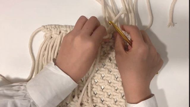 DIY macrame bag 너무 쉬운 마크라메 클러치 만들기 how to make macrame смотреть онлайн