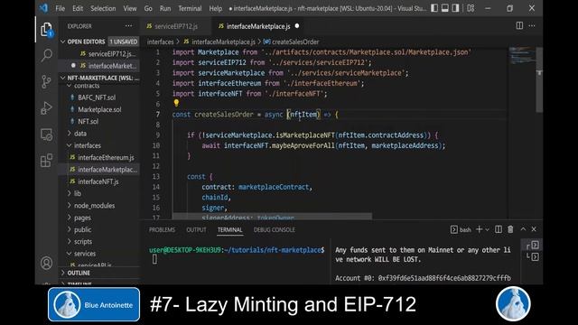 NFT Marketplace with Lazy Minting #7 Lazy Minting and EIP-712 смотреть онлайн