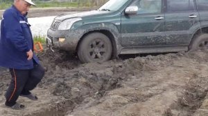 Land Cruiser Prado на настоящем бездорожье
