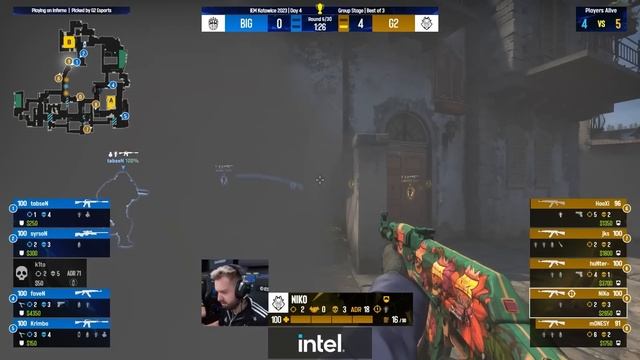 G2 ПЕРВАЯ ИГРА!! - G2 Vs BIG / IEM Katowice 2023 (CS:GO)