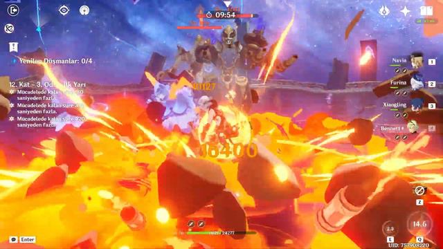 C0 Navia Hypercarry | C3 Layla Hyperbloom | Spiral Abyss 4.4 Floor 12 | Genshin Impact смотреть онлайн