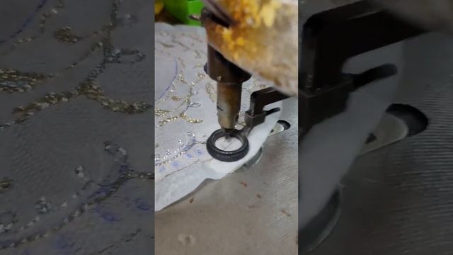 ASMR Chain stitch machine embroidery freehand смотреть онлайн