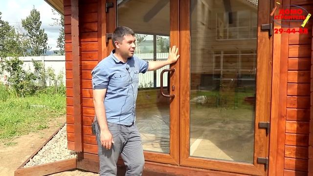 Беседка из профилированного бруса в поселке Октябрьский г. Южно-Сахалинск. смотреть онлайн