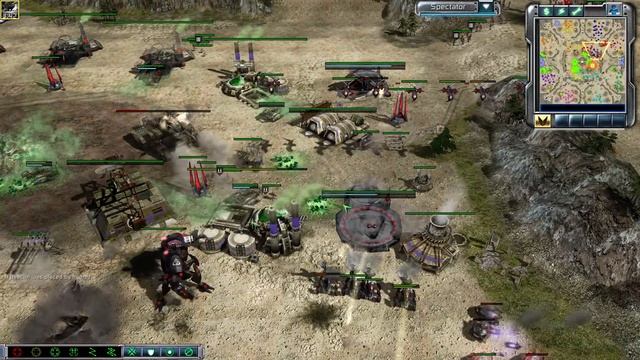 Эпическое 4х4 с НОД, ГСБ и Скринами в Command and Conquer3 : Kane's Wrath смотреть онлайн