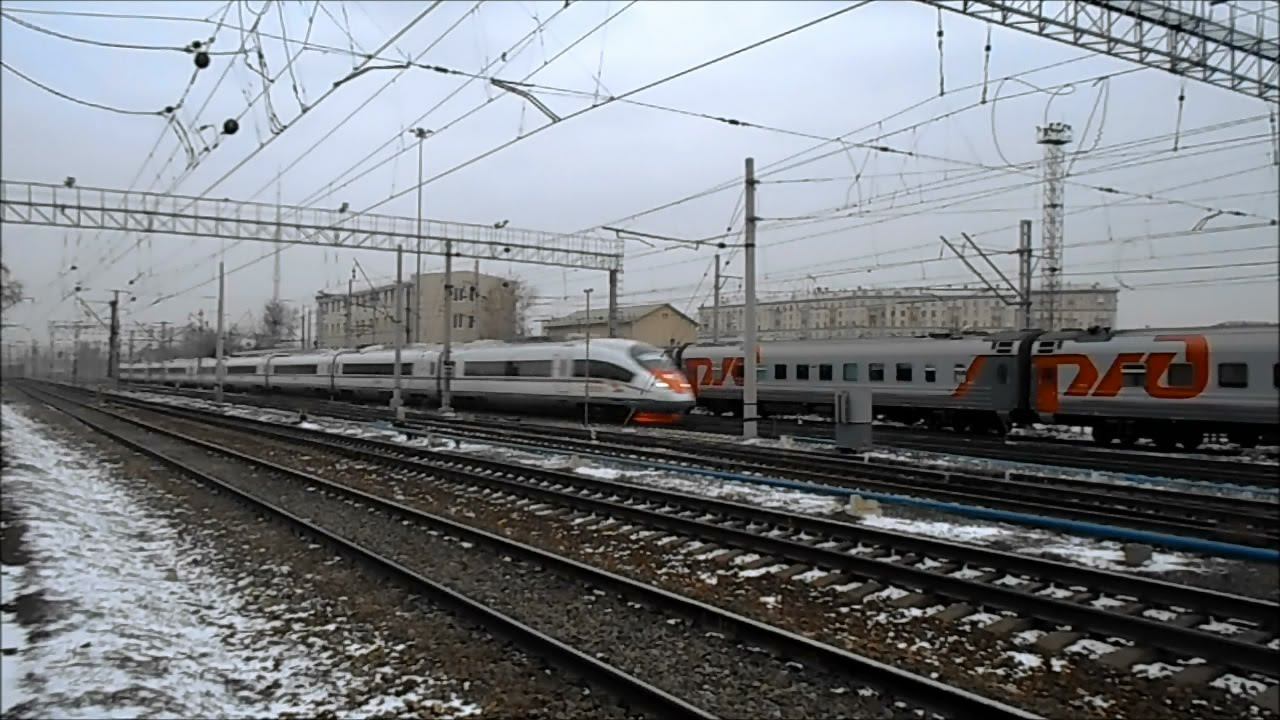"Сапсан" ЭВС1-08 Санкт-Петербург - Москва смотреть онлайн