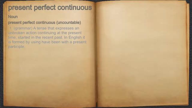 What does present perfect continuous mean? смотреть онлайн