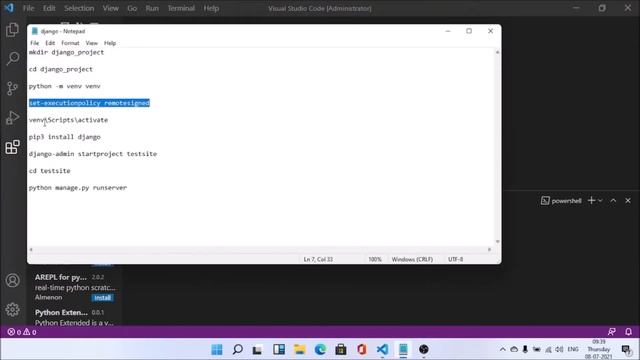 django install windows 11 | vscode django setup | how to install django in python windows 11 смотреть онлайн