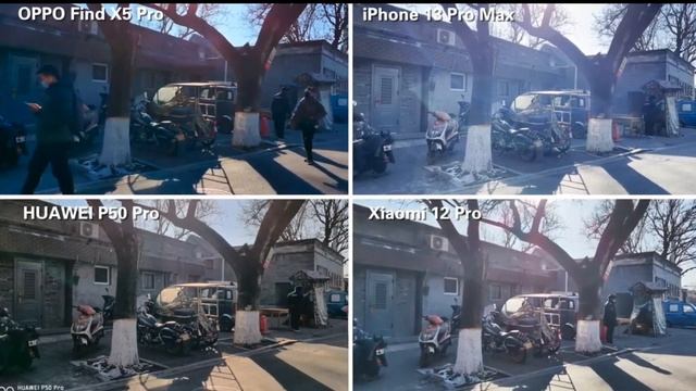 Oppo Find X5 Pro vs iPhone 13 Pro Max vs Xiaomi 12 Pro vs Huawei P50 Pro Camera Comparison смотреть онлайн