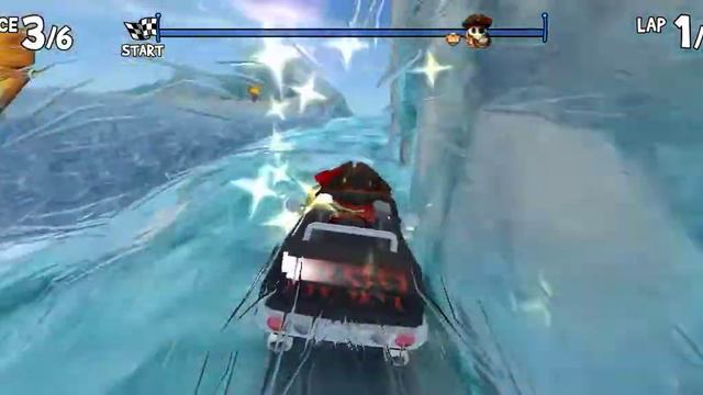 Beach buggy racing game_Glucier Gulch, Lightning kart by McSkelly. Android game play смотреть онлайн