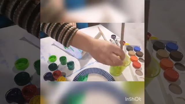 Рисунок ложкой. Тюльпаны смотреть онлайн