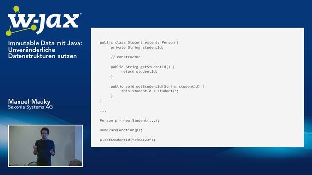 Immutable Data mit Java: Unveränderliche Datenstrukturen nutzen | Manuel Mauky смотреть онлайн