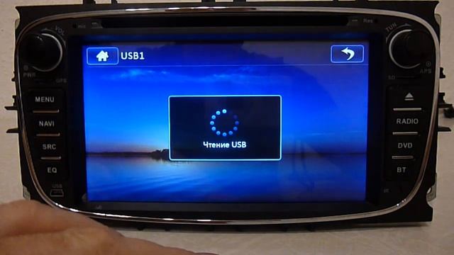 Штатная магнитола Ford универсальная овальная NaviFly смотреть онлайн