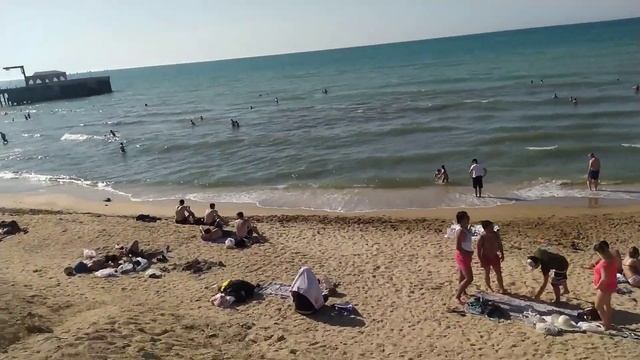 Пляж Дачников! Баку Каспийское Море ! смотреть онлайн