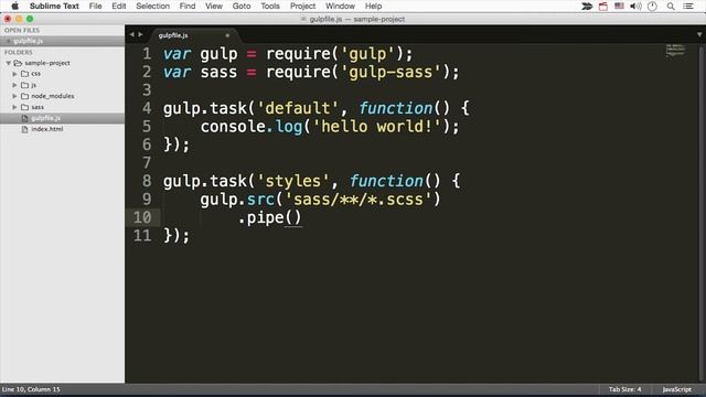 Using Gulp смотреть онлайн