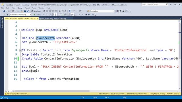 12.How to upload Excel data in SQL Server Table for practice|SQL Tricky interview Questions with An смотреть онлайн