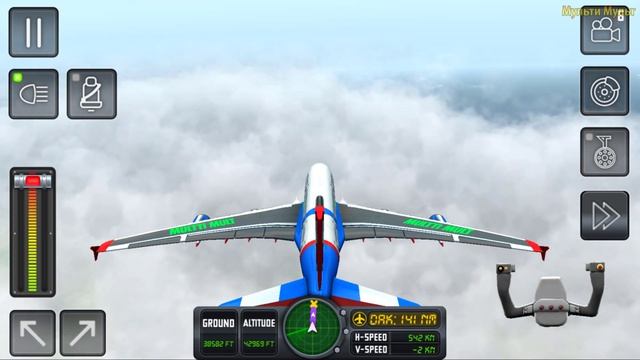 Flight Simulator 2018 - Landing and Taking Off - Best Android GamePlay смотреть онлайн