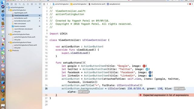 Swift 4 :- Easy way to create Floating Action Button in iOS Application Hindi. смотреть онлайн
