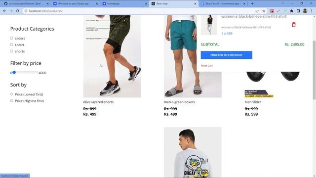 React E-Commerce App Built on Top of Strapi(Open Source Content management system) смотреть онлайн