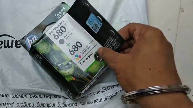 Unboxing HP deskjet ink advantage printer cartridge || Black and color cartridge unboxing смотреть онлайн