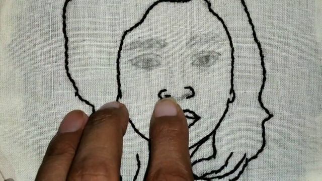 face portrait using threads, hand embroidery portrait, Embroidery hacks, embroidery portrait смотреть онлайн