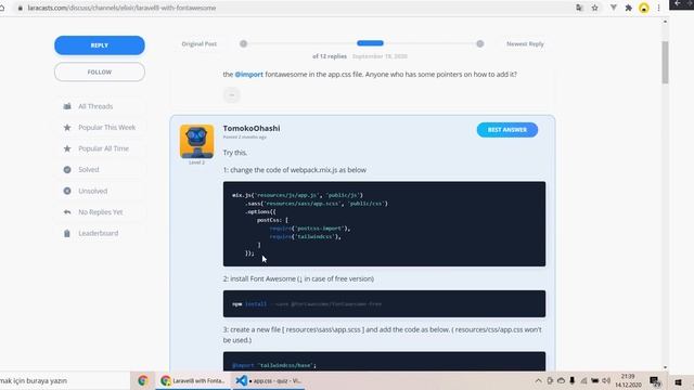 Laravel 8 ile Quiz Uygulaması Ders #5 - Resource Controller Kullanımı - Font Awesome Kurulumu смотреть онлайн