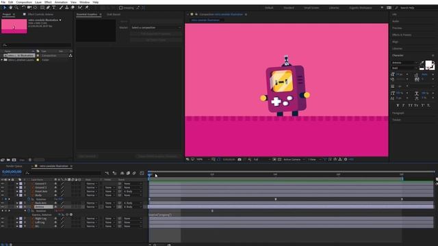 Simple Animation Tutorial - After Effects смотреть онлайн