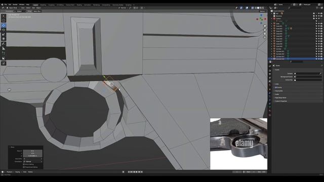 PART 1 | BLENDER 3D  Modeling LUGER PARABELLUM Timelapse | Hard Surface Blender
