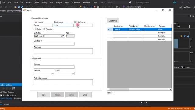 Basic CRUD Operation in Profiling System in VB NET Demo смотреть онлайн