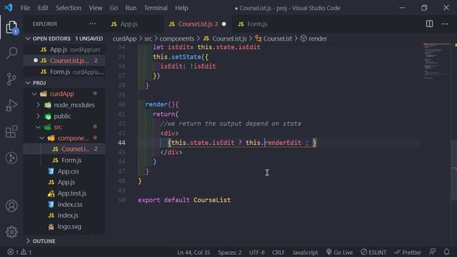 React JS - Crud App (Add, Edit and Delete Courses) смотреть онлайн