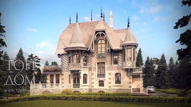 Большой проект коттеджа в стиле шале смотреть онлайн